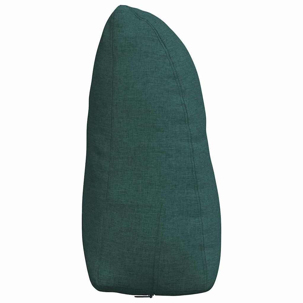 Cuscino per Schiena Verde Scuro 60 x 24 x 50 cm Tessuto