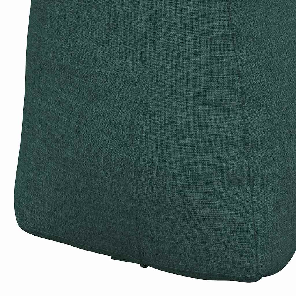 Cuscino per Schiena Verde Scuro 60 x 24 x 50 cm Tessuto
