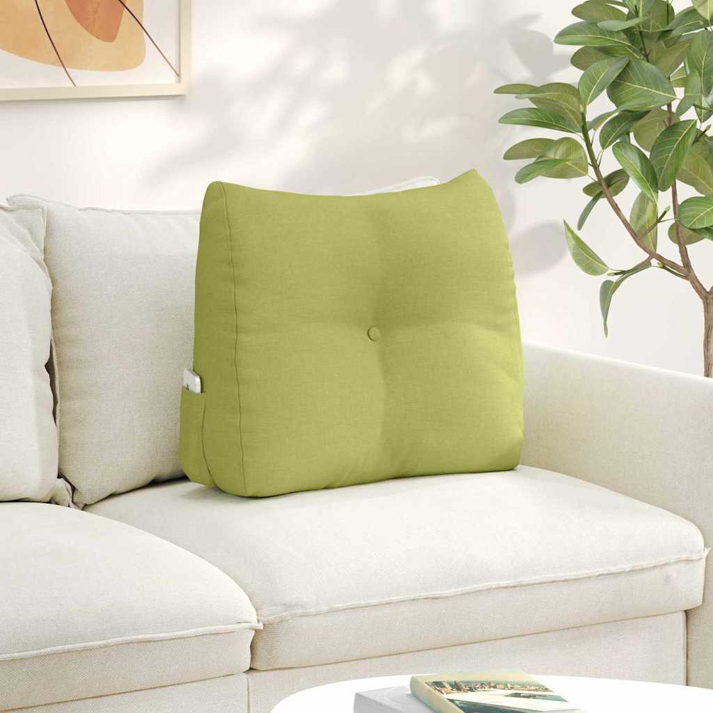 Cuscino per Schiena Verde chiaro 60 x 24 x 50 cm Tessuto