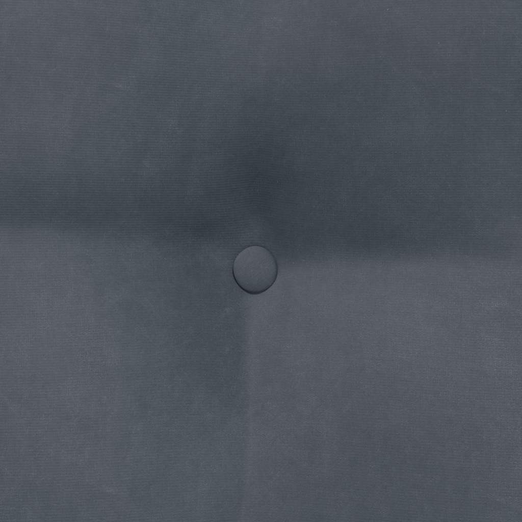Cuscino per Schiena Grigio scuro 60 x 24 x 50 cm Velluto