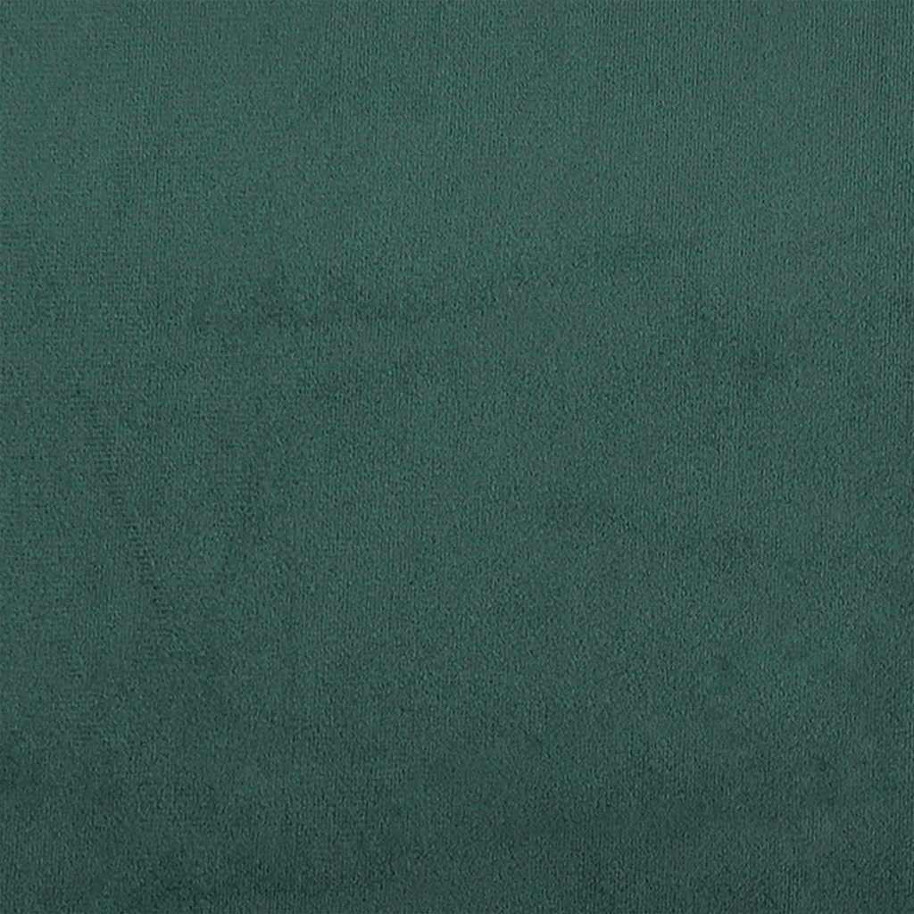 Cuscino per Schiena Verde Scuro 60 x 24 x 50 cm Velluto