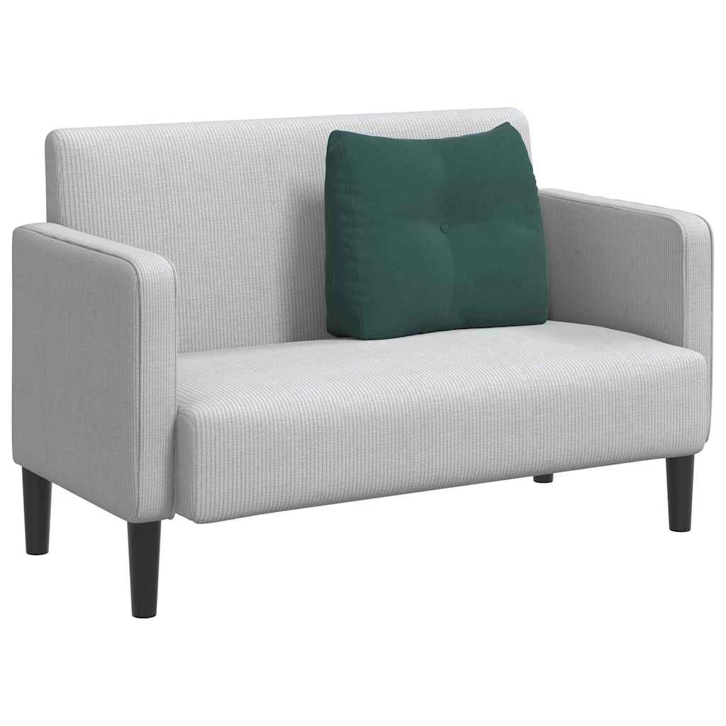 Cuscino per Schiena Verde Scuro 60 x 24 x 50 cm Velluto