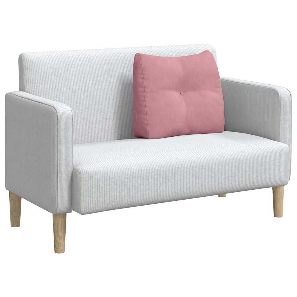 Cuscino per Schiena Rosa 60 x 24 x 50 cm Velluto