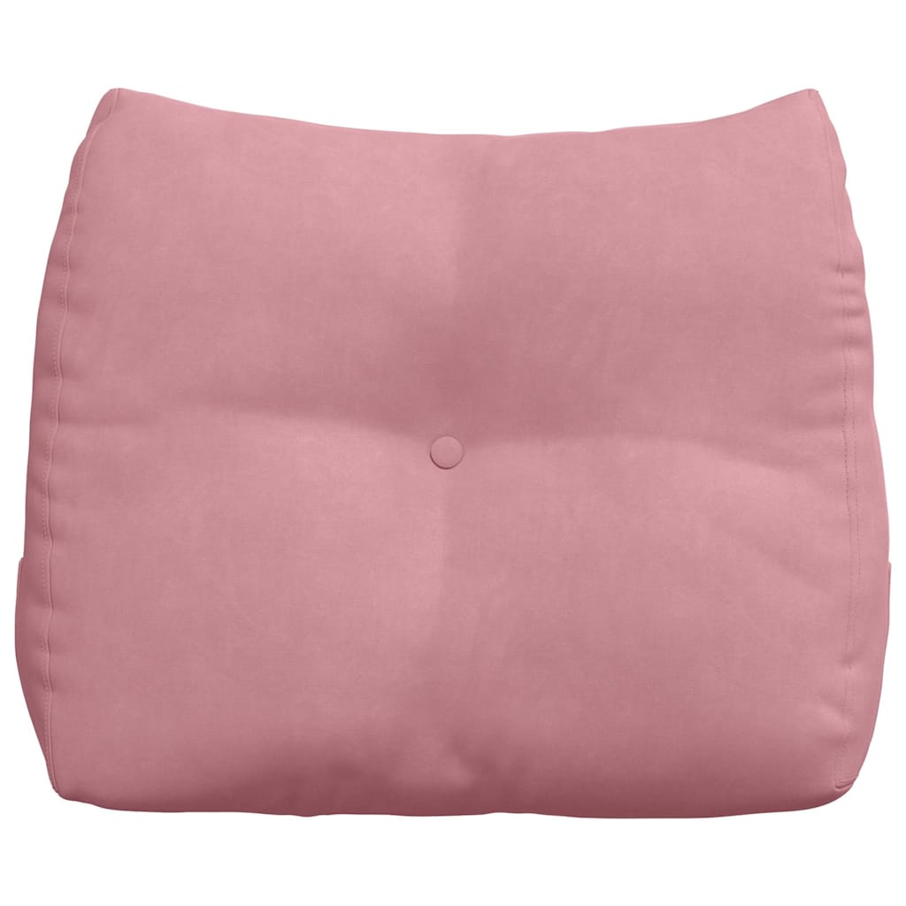 Cuscino per Schiena Rosa 60 x 24 x 50 cm Velluto