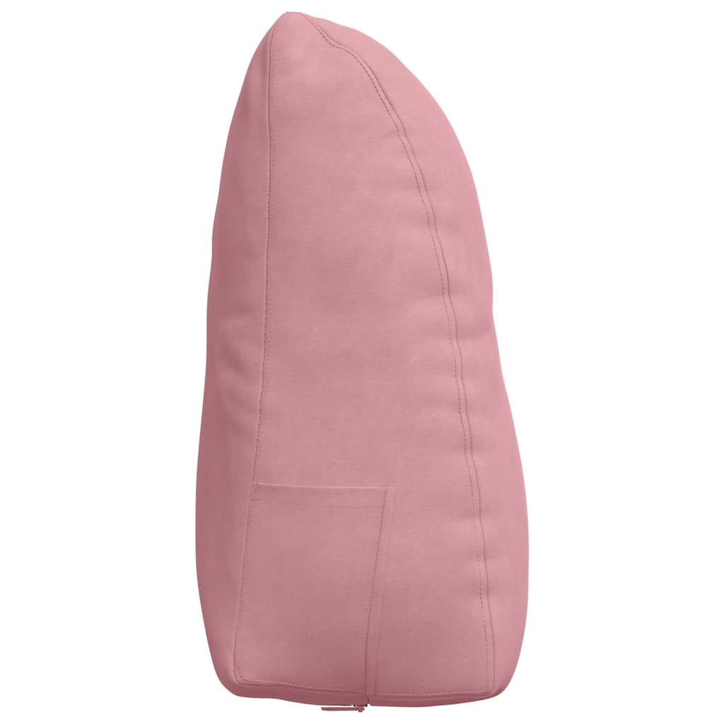 Cuscino per Schiena Rosa 60 x 24 x 50 cm Velluto