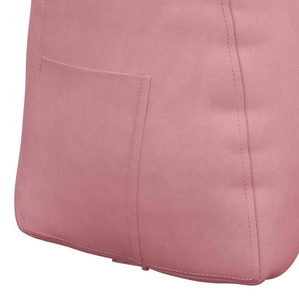 Cuscino per Schiena Rosa 60 x 24 x 50 cm Velluto