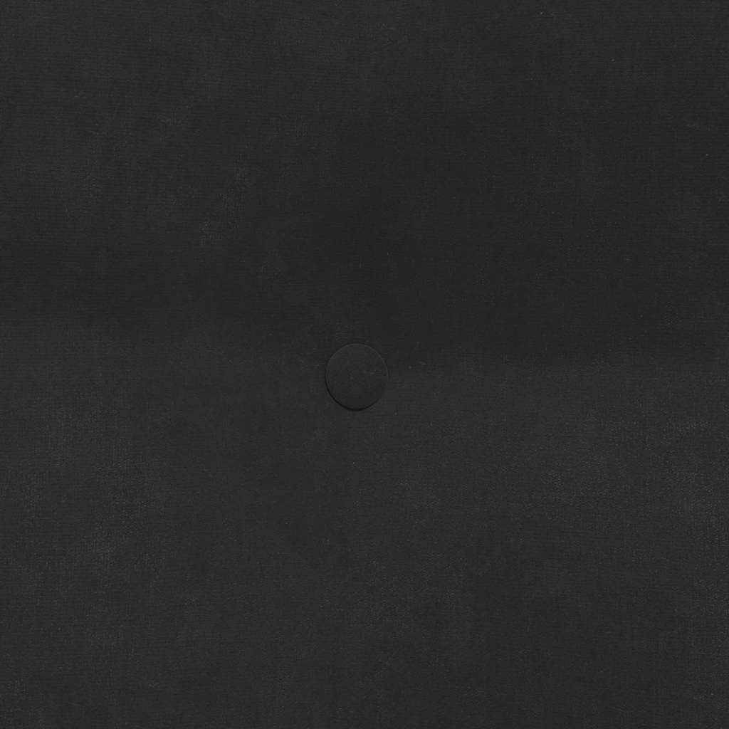 Cuscino per Schiena Nero 60 x 24 x 50 cm Velluto