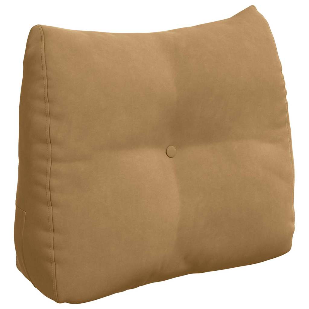 Cuscino per Schiena Marrone 60 x 24 x 50 cm Velluto