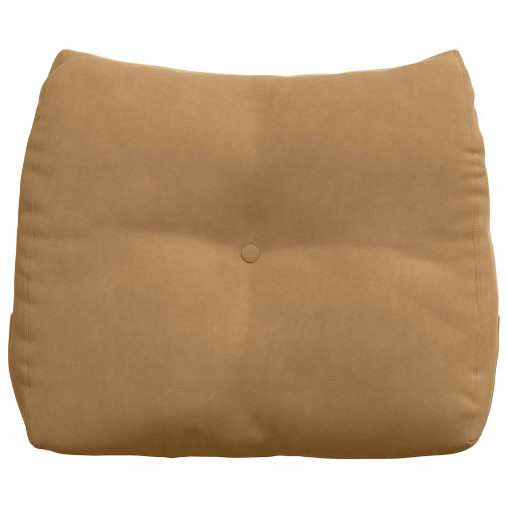 Cuscino per Schiena Marrone 60 x 24 x 50 cm Velluto