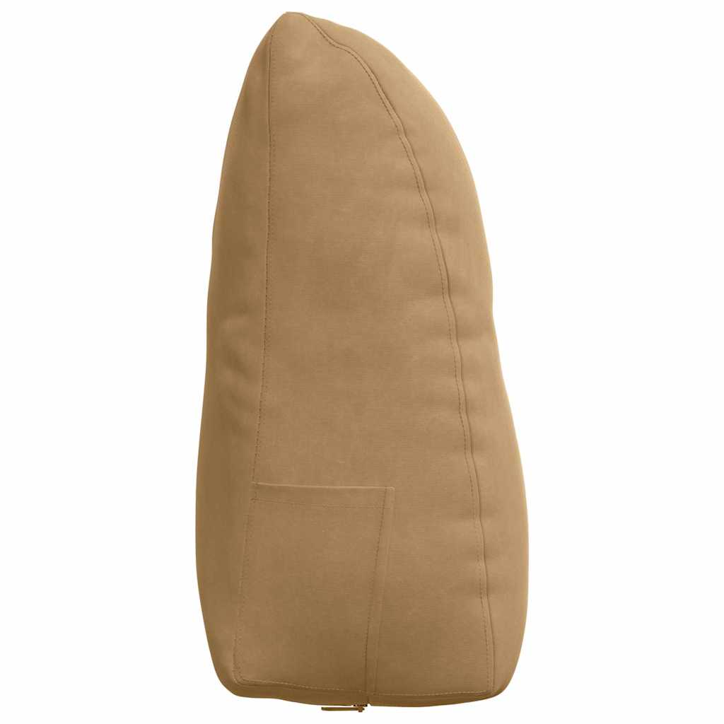 Cuscino per Schiena Marrone 60 x 24 x 50 cm Velluto