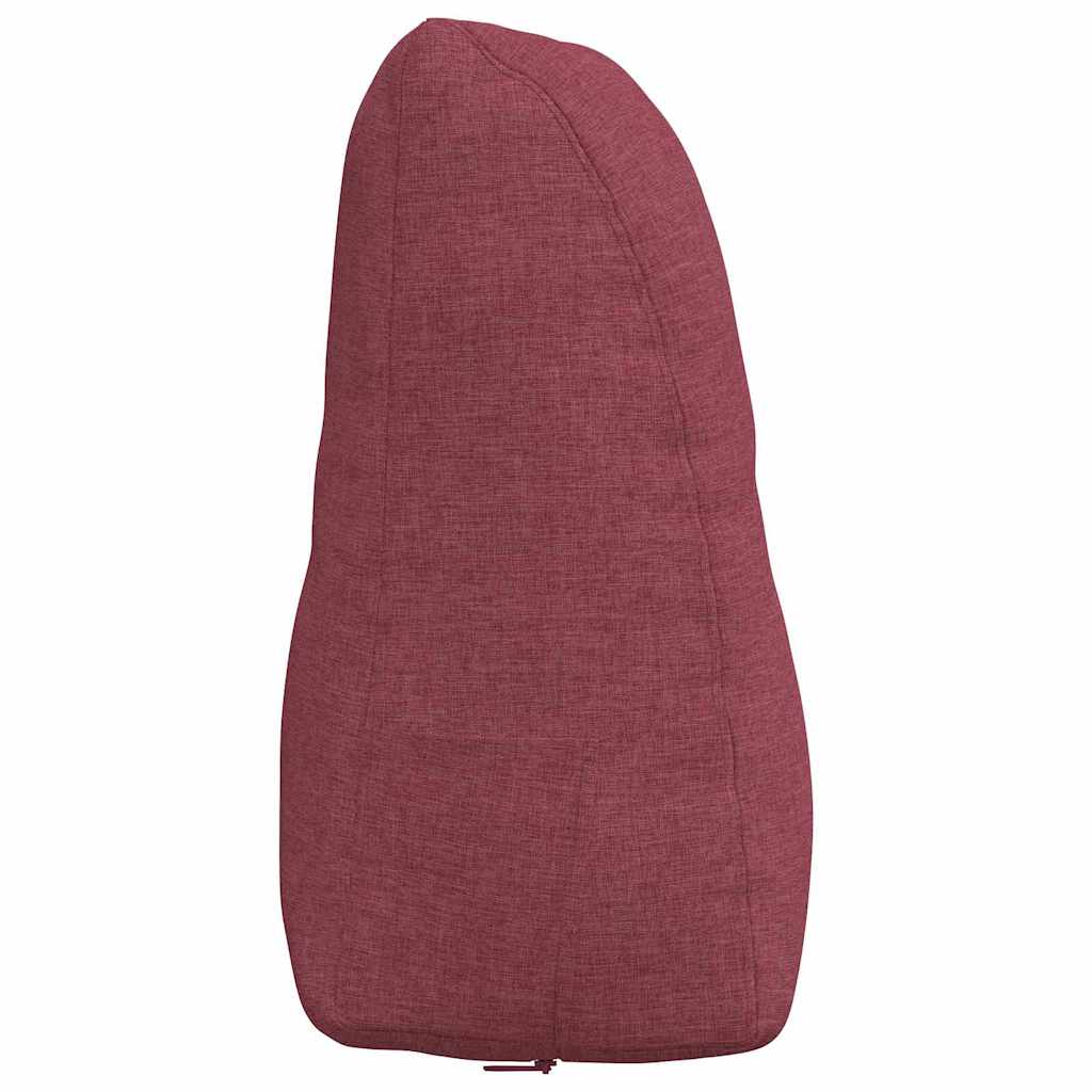 Cuscino per Schiena Rosso Vino 80 x 24 x 50 cm Tessuto