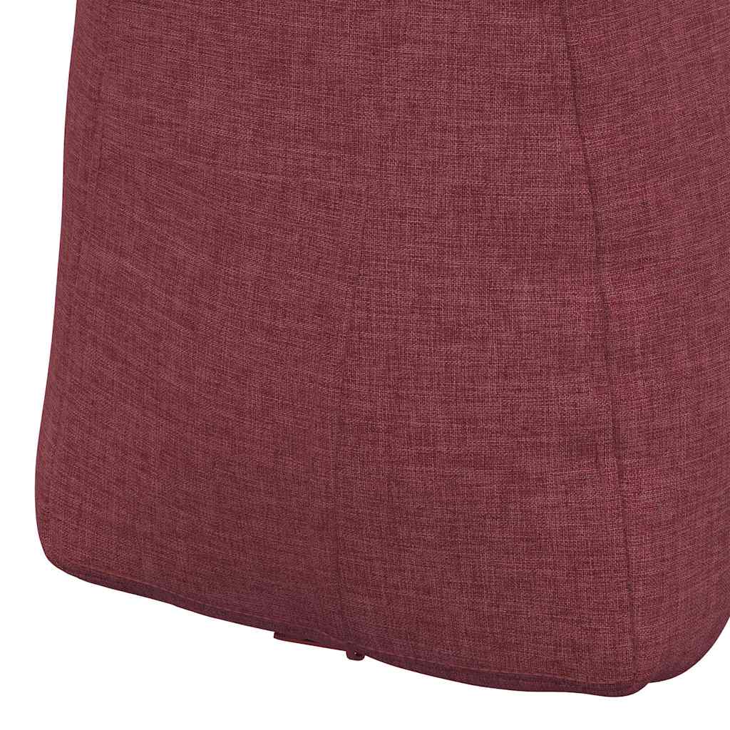 Cuscino per Schiena Rosso Vino 80 x 24 x 50 cm Tessuto