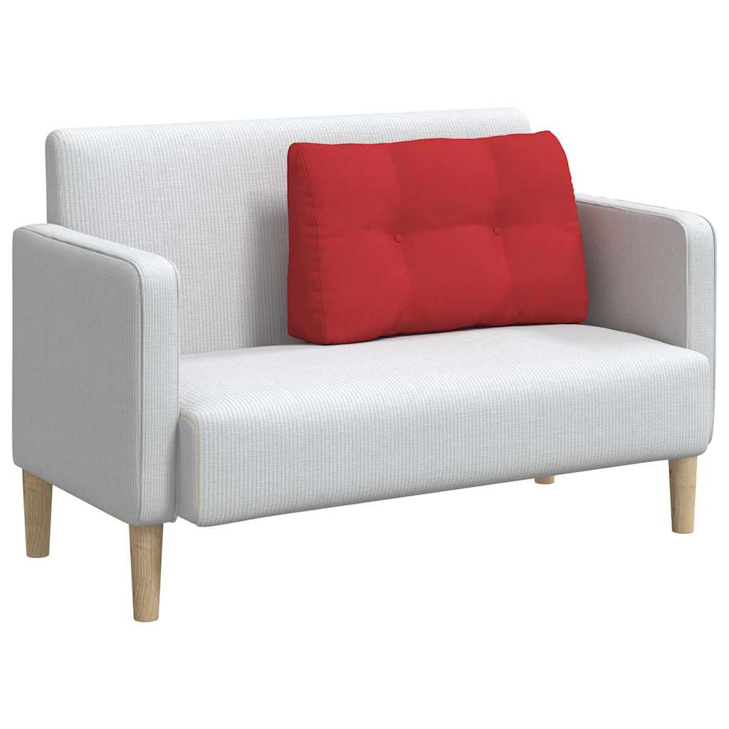 Cuscino per Schiena Rosso 80 x 24 x 50 cm Tessuto