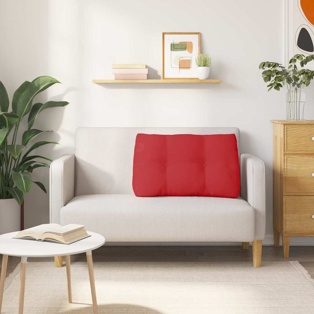 Cuscino per Schiena Rosso 80 x 24 x 50 cm Tessuto
