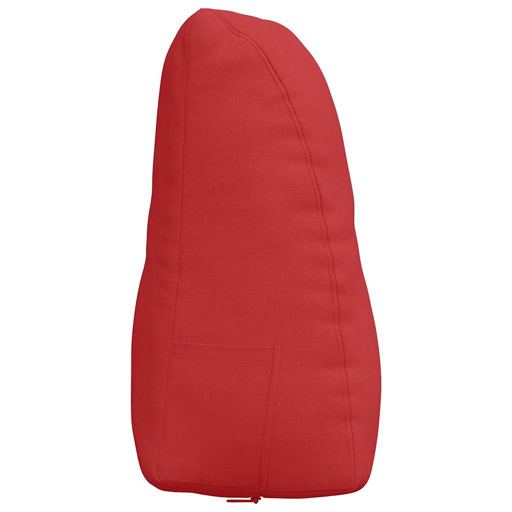 Cuscino per Schiena Rosso 80 x 24 x 50 cm Tessuto