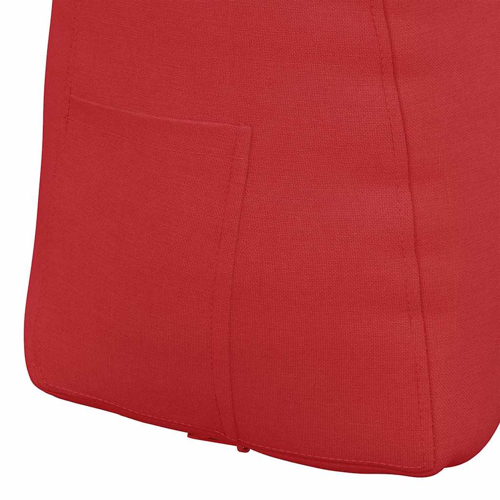 Cuscino per Schiena Rosso 80 x 24 x 50 cm Tessuto