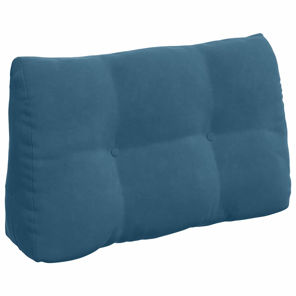 Cuscino per Schiena Blu 80 x 24 x 50 cm Velluto
