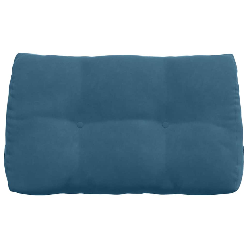 Cuscino per Schiena Blu 80 x 24 x 50 cm Velluto
