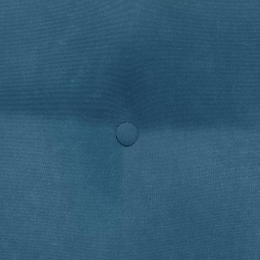 Cuscino per Schiena Blu 80 x 24 x 50 cm Velluto