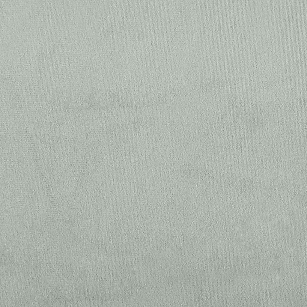 Cuscino per Schiena Grigio chiaro 80 x 24 x 50 cm Velluto