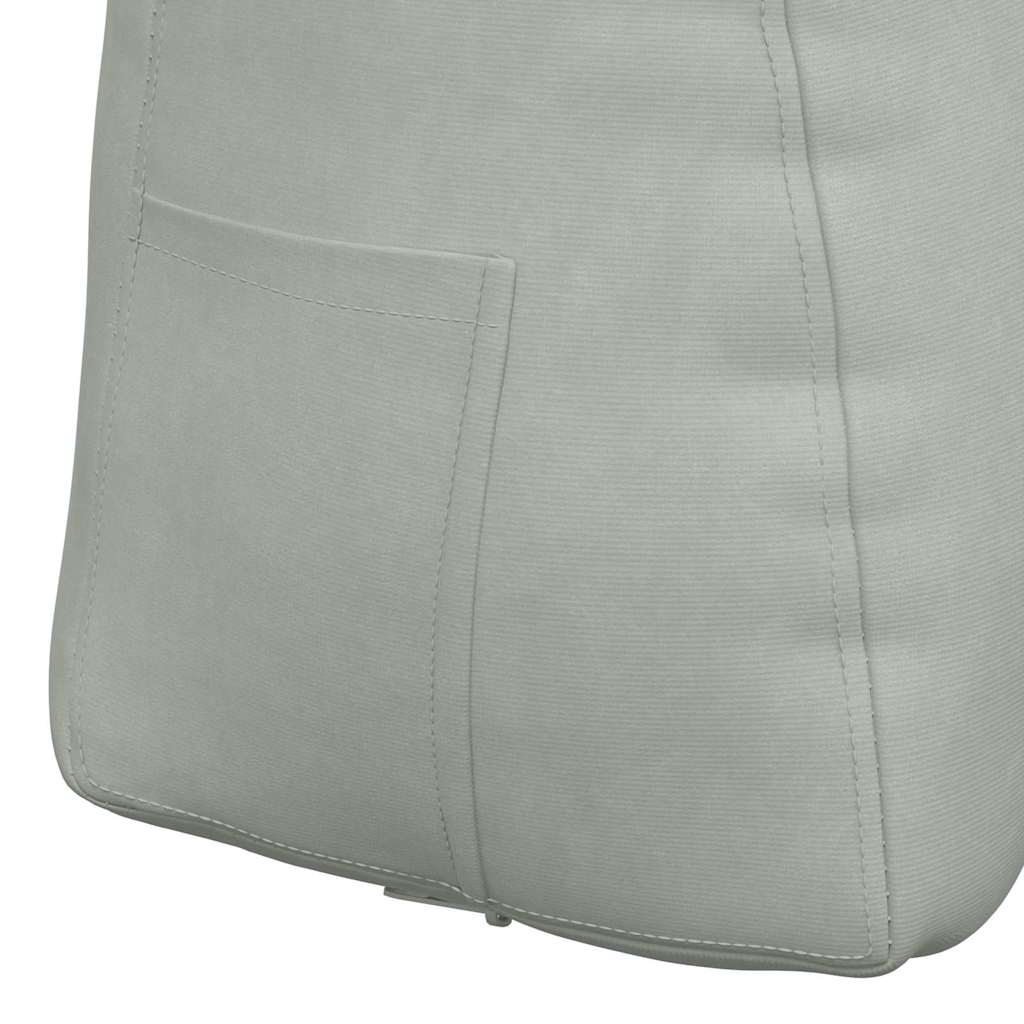 Cuscino per Schiena Grigio chiaro 80 x 24 x 50 cm Velluto