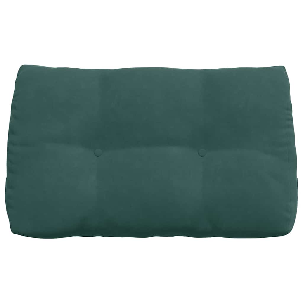 Cuscino per Schiena Verde Scuro 80 x 24 x 50 cm Velluto
