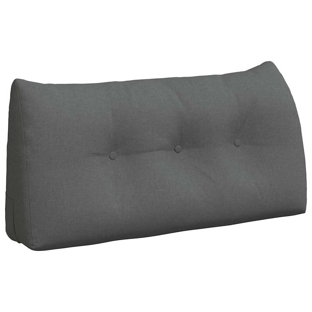 Cuscino per Schiena Grigio scuro 100 x 24 x 50 cm Tessuto