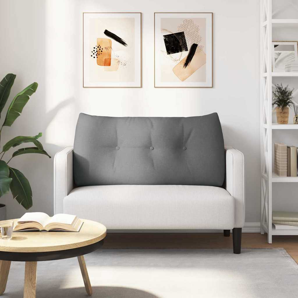 Cuscino per Schiena Grigio scuro 100 x 24 x 50 cm Tessuto