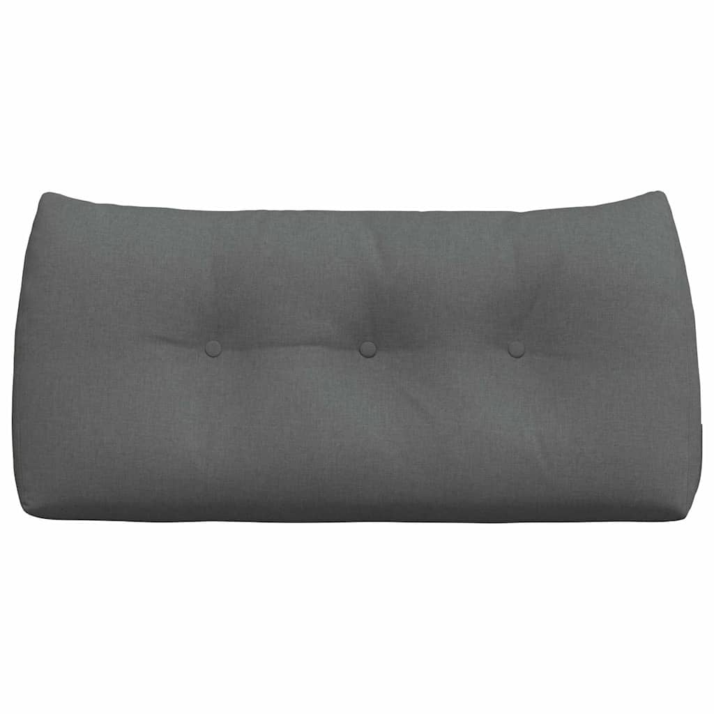 Cuscino per Schiena Grigio scuro 100 x 24 x 50 cm Tessuto