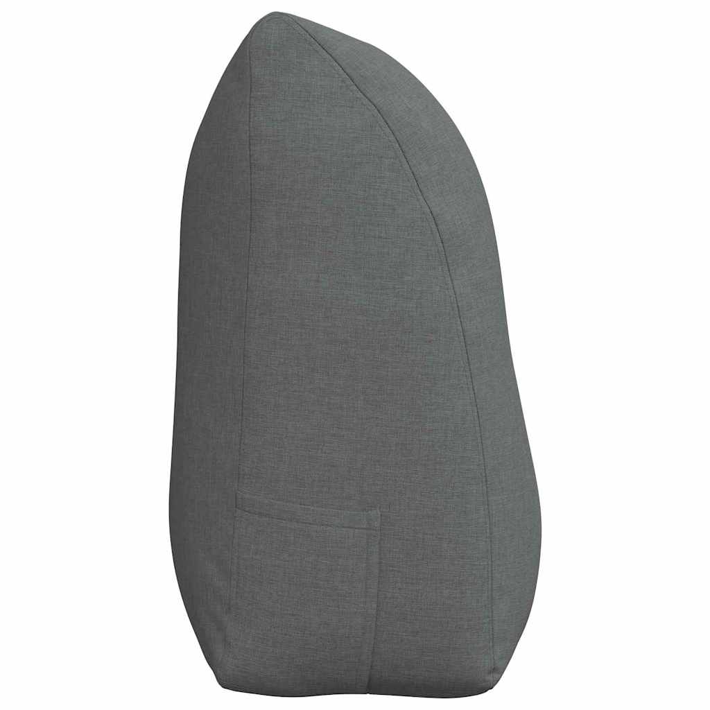 Cuscino per Schiena Grigio scuro 100 x 24 x 50 cm Tessuto
