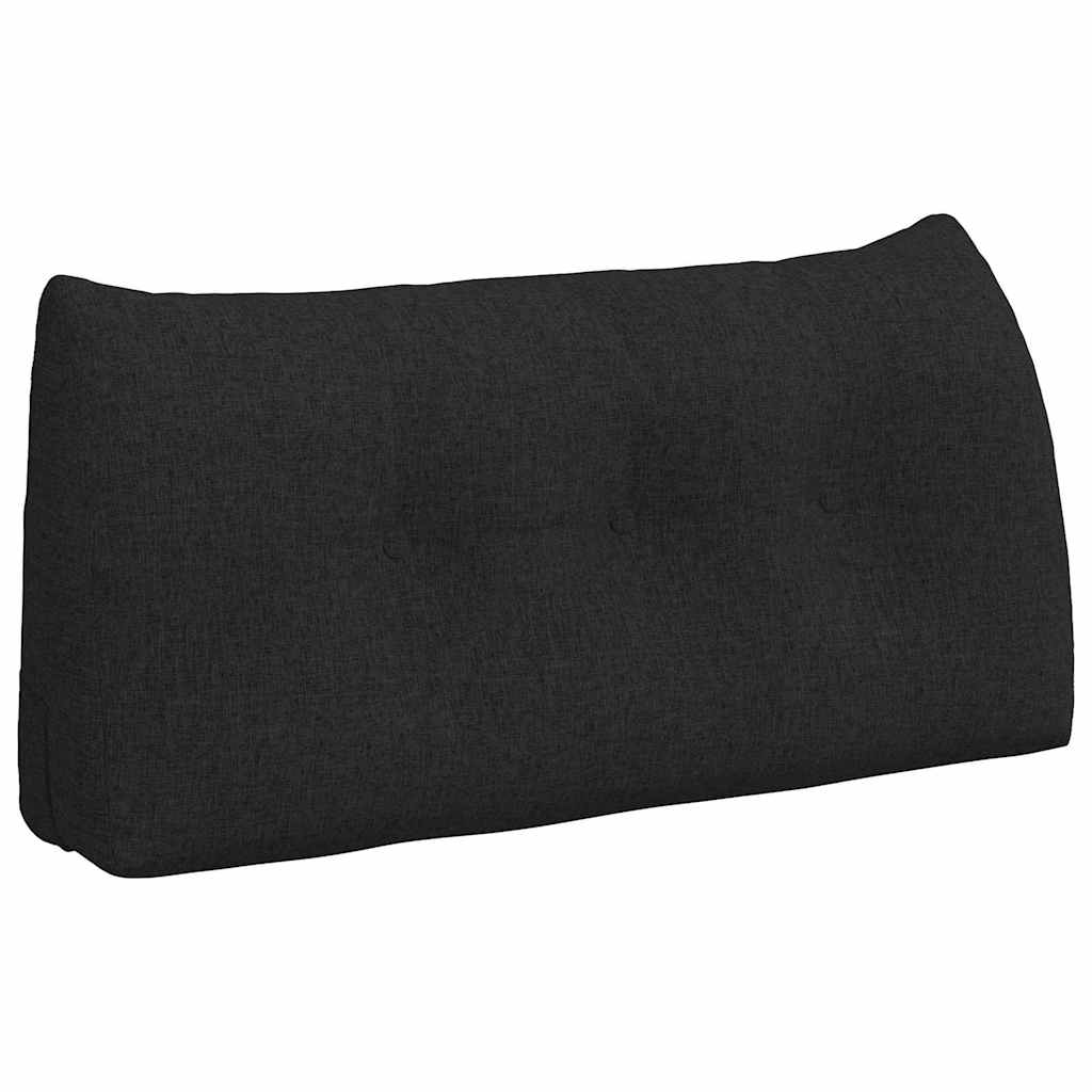 Cuscino per Schiena Nero 100 x 24 x 50 cm Tessuto
