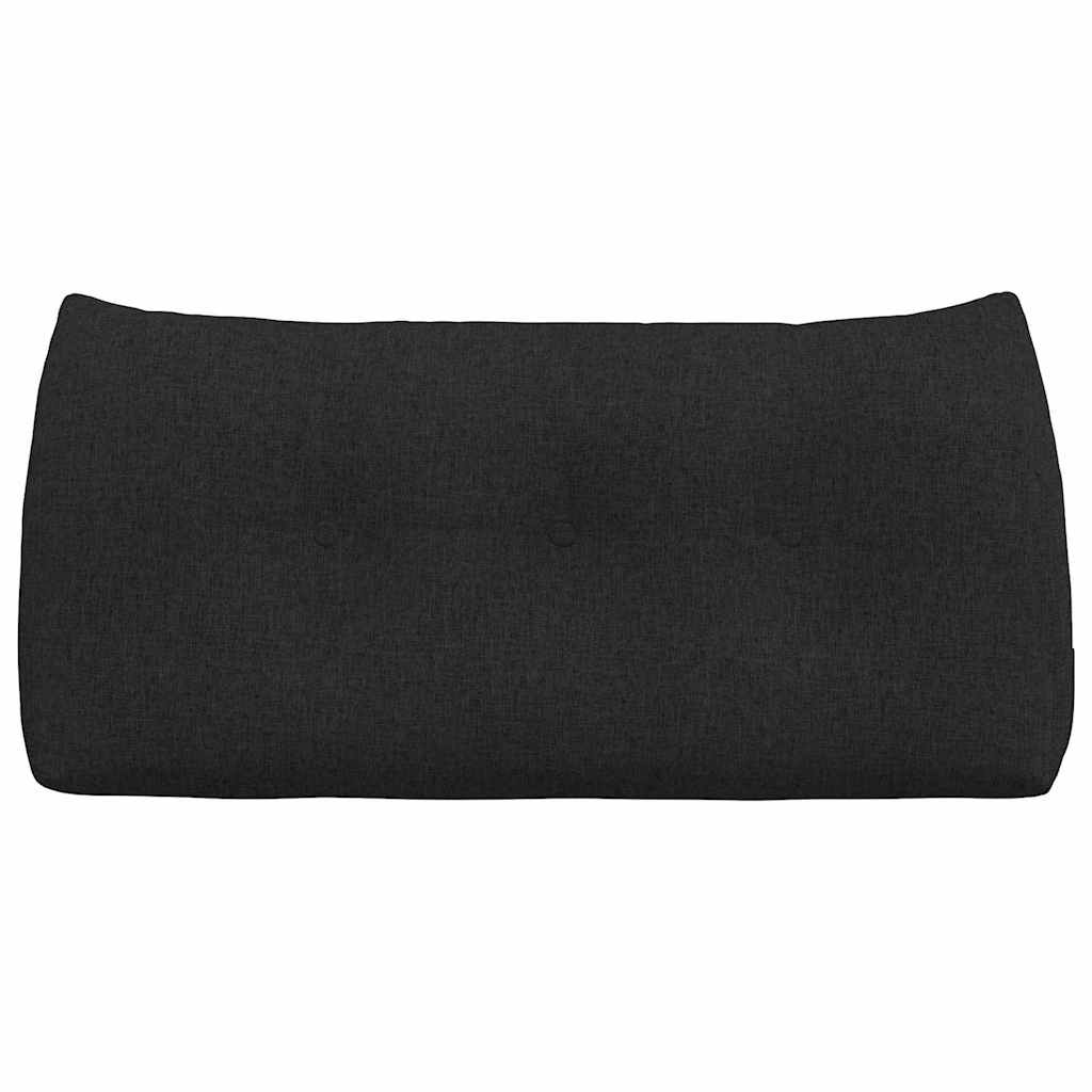Cuscino per Schiena Nero 100 x 24 x 50 cm Tessuto