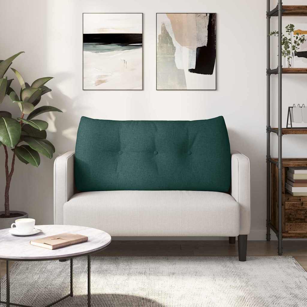 Cuscino per Schiena Verde Scuro 100 x 24 x 50 cm Tessuto