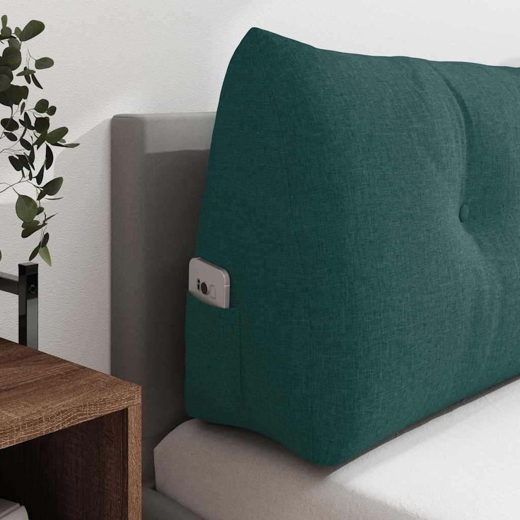 Cuscino per Schiena Verde Scuro 100 x 24 x 50 cm Tessuto