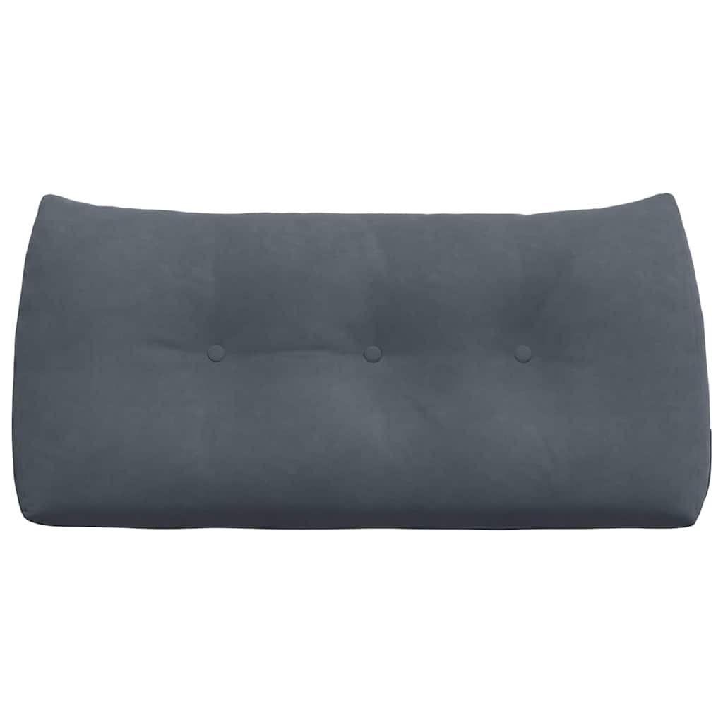 Cuscino per Schiena Grigio scuro 100 x 24 x 50 cm Velluto