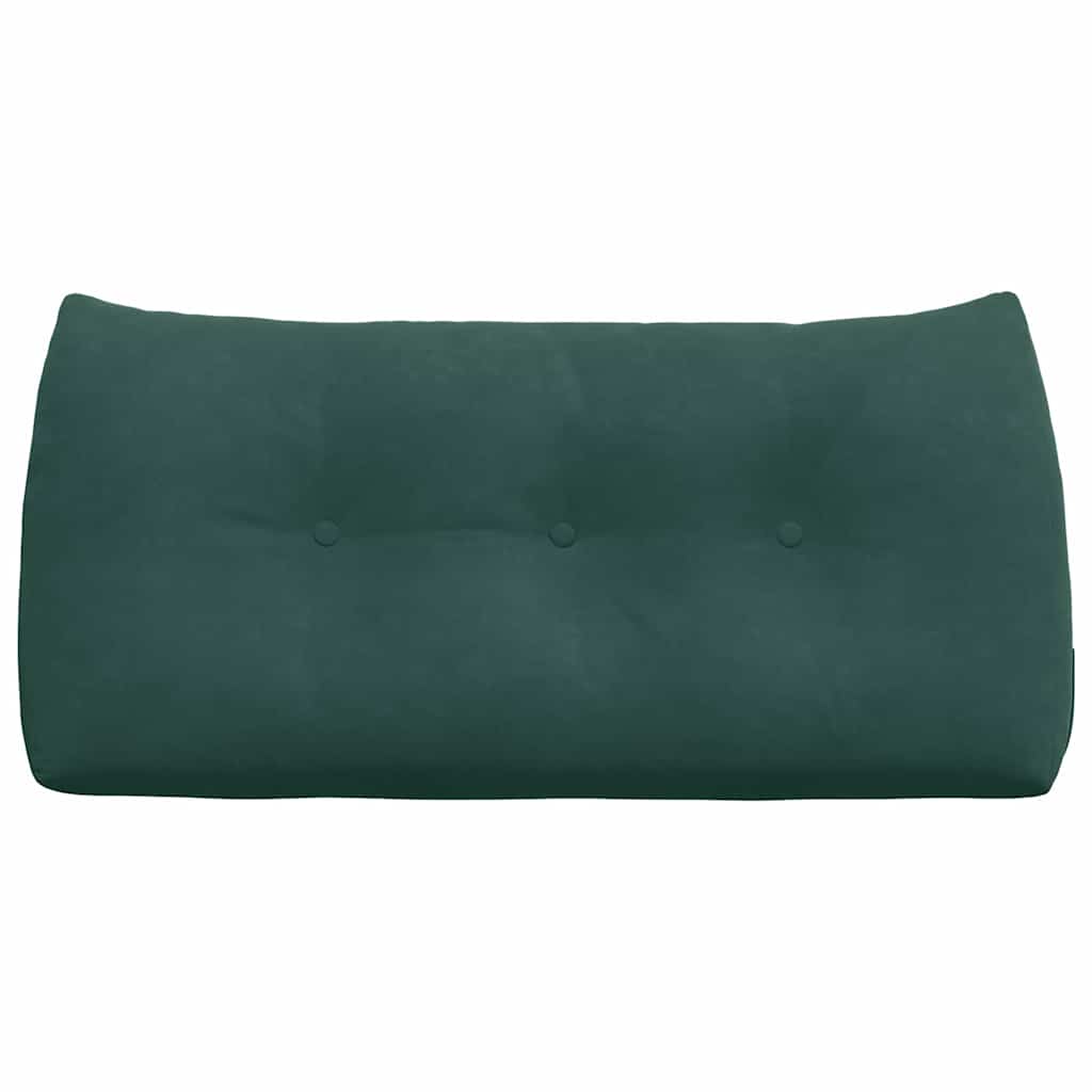 Cuscino per Schiena Verde Scuro 100 x 24 x 50 cm Velluto