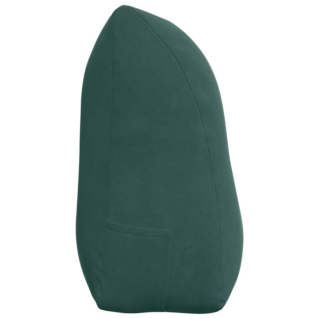 Cuscino per Schiena Verde Scuro 100 x 24 x 50 cm Velluto