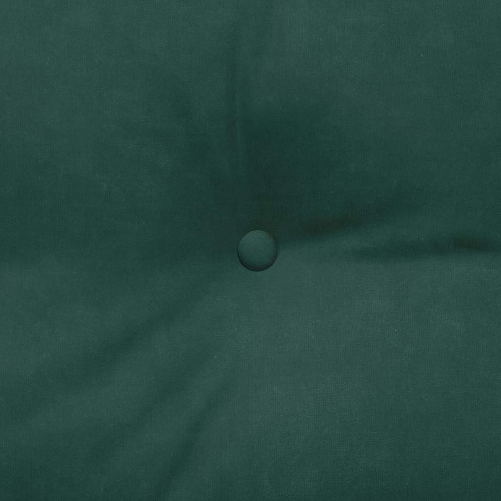 Cuscino per Schiena Verde Scuro 100 x 24 x 50 cm Velluto