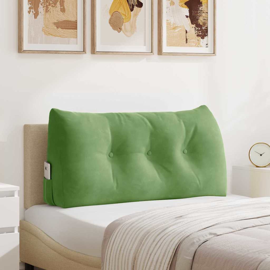Cuscino per Schiena Verde chiaro 100 x 24 x 50 cm Velluto