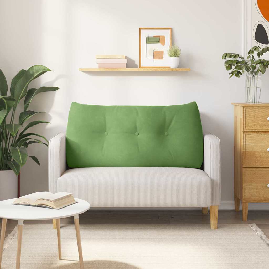 Cuscino per Schiena Verde chiaro 100 x 24 x 50 cm Velluto