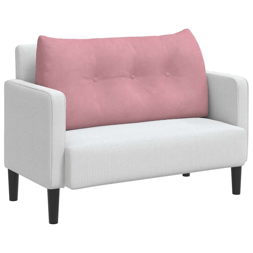 Cuscino per Schiena Rosa 100 x 24 x 50 cm Velluto