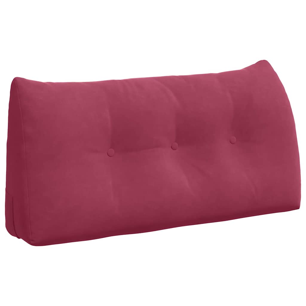 Cuscino per Schiena Rosso Vino 100 x 24 x 50 cm Velluto