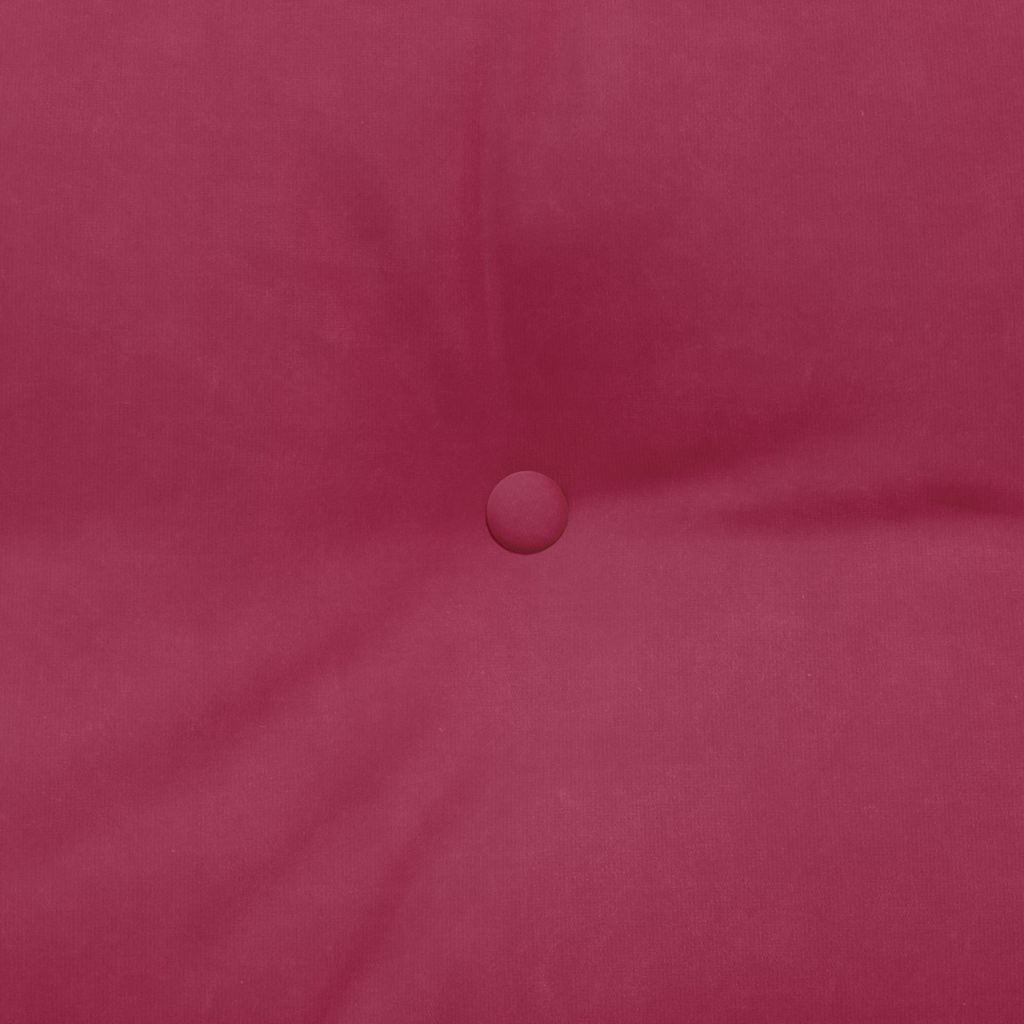 Cuscino per Schiena Rosso Vino 100 x 24 x 50 cm Velluto