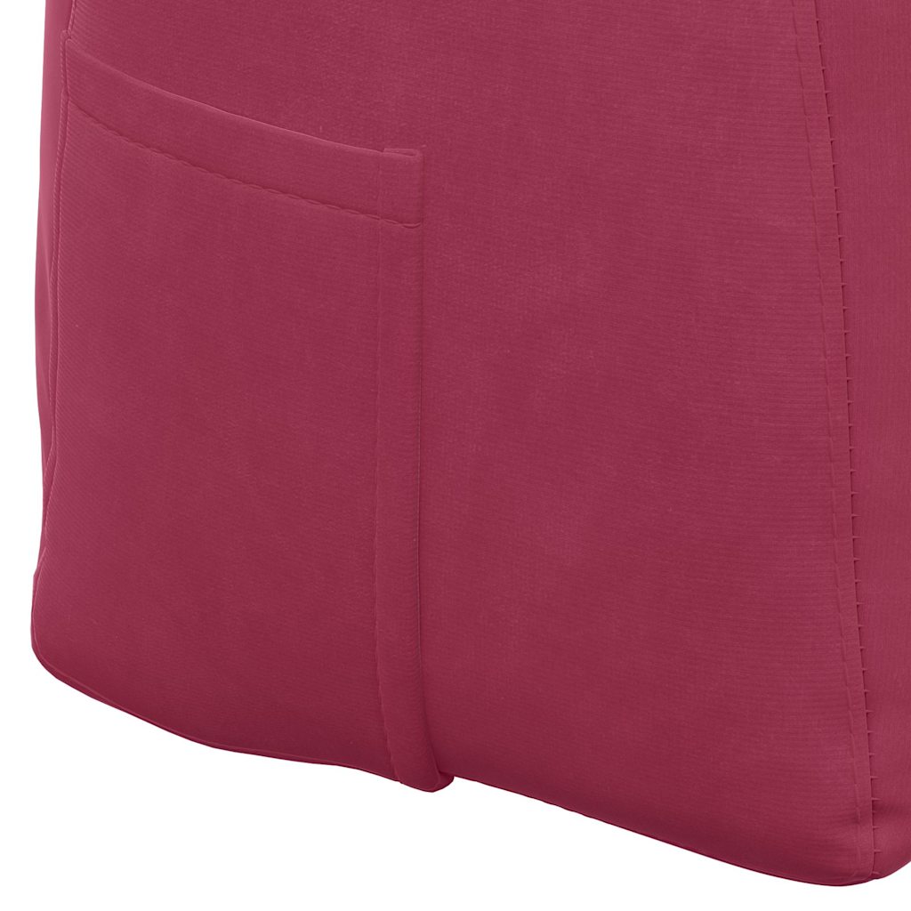 Cuscino per Schiena Rosso Vino 100 x 24 x 50 cm Velluto