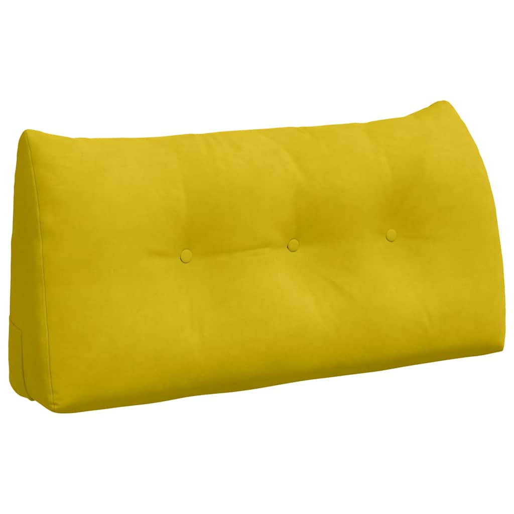 Cuscino per Schiena Giallo 100 x 24 x 50 cm Velluto