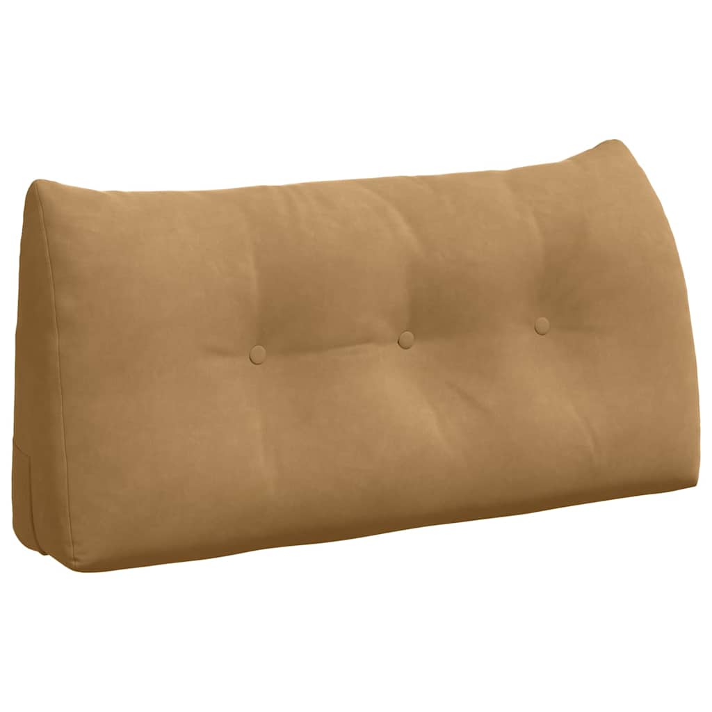 Cuscino per Schiena Marrone 100 x 24 x 50 cm Velluto