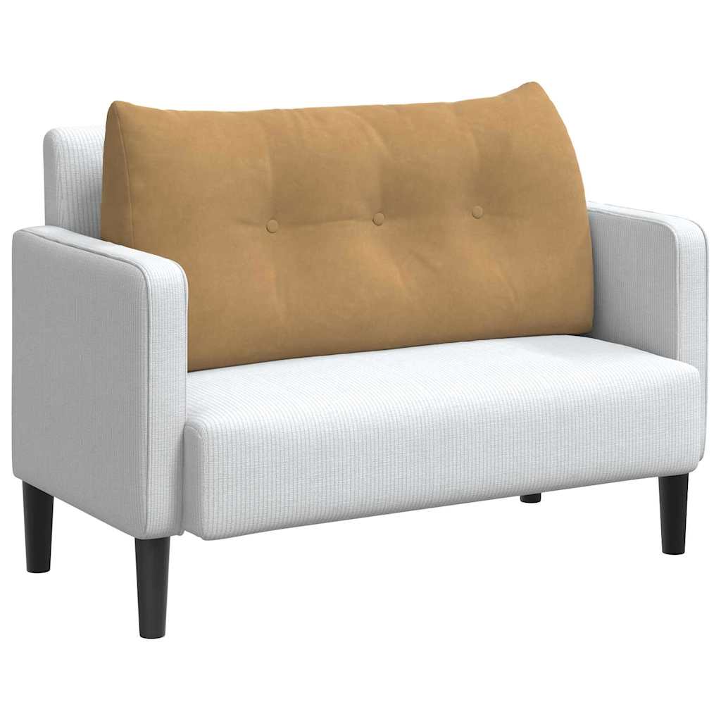 Cuscino per Schiena Marrone 100 x 24 x 50 cm Velluto