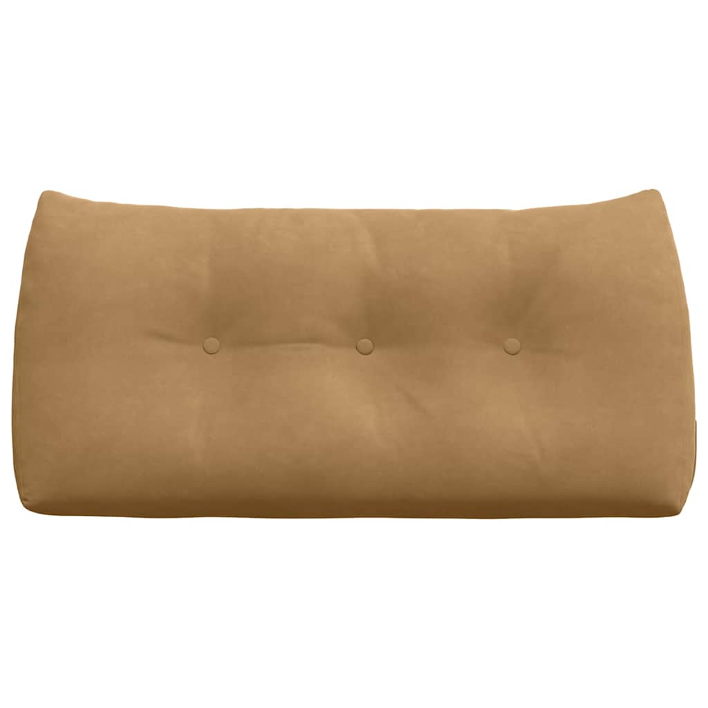 Cuscino per Schiena Marrone 100 x 24 x 50 cm Velluto