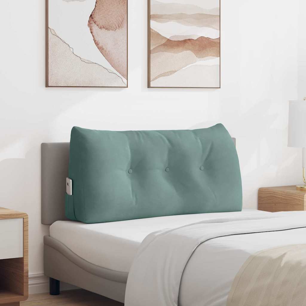 Cuscino per Schiena Verde Mare 100 x 24 x 50 cm Velluto