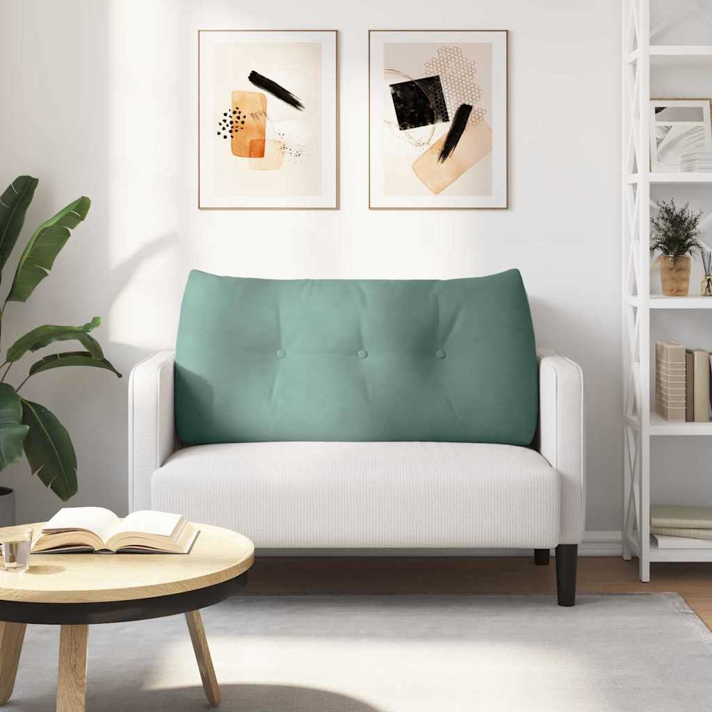 Cuscino per Schiena Verde Mare 100 x 24 x 50 cm Velluto